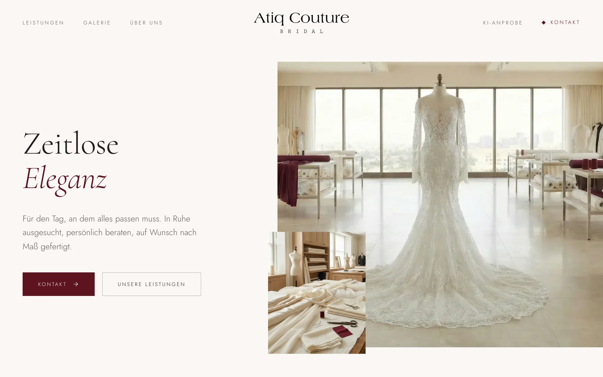 Startseite von Atiq Couture